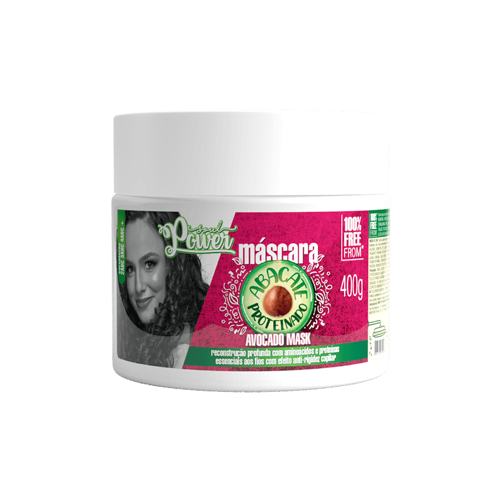 MÁSCARA ABACATE PROTEINADO SOUL POWER – RECONSTRUÇÃO – 400g
