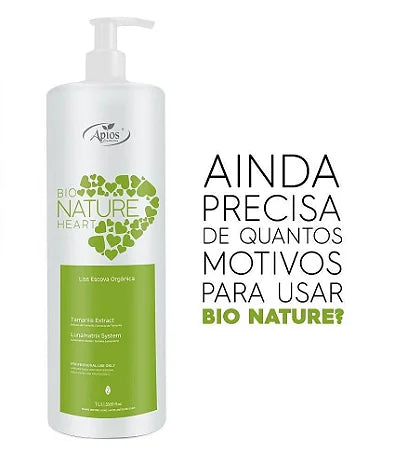 Selagem Organica Ativo Bio Nature Heart Alinhamento Apios 1L