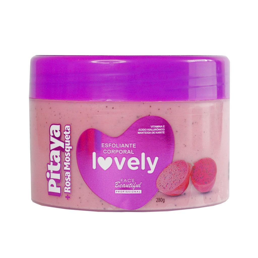 Esfoliante corporal pitaya linha lovely Face Beautiful 280g