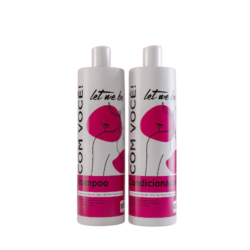 Kit Shampoo + Condicionador Acido Hialurônico - Com Você - 1L
