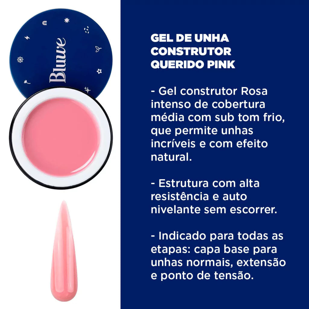 Bluwe Nail Gel Querido Pink - 30g