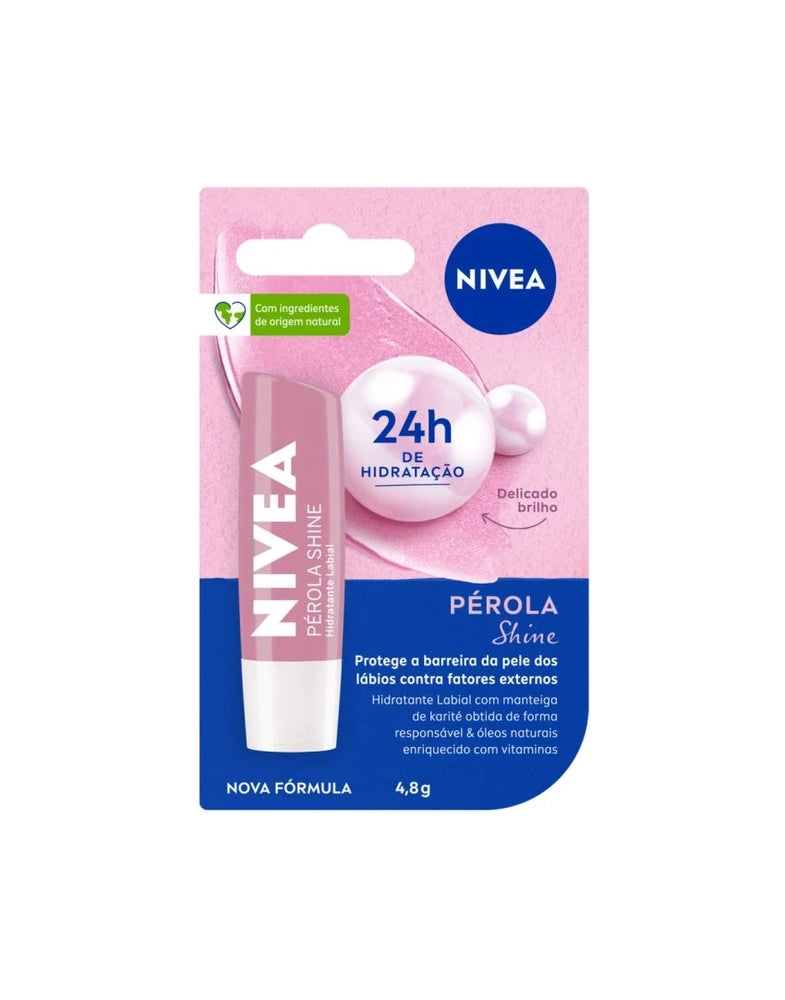 NIVEA HIDRATANTE LABIAL PÉROLA SHINE 4,8 G