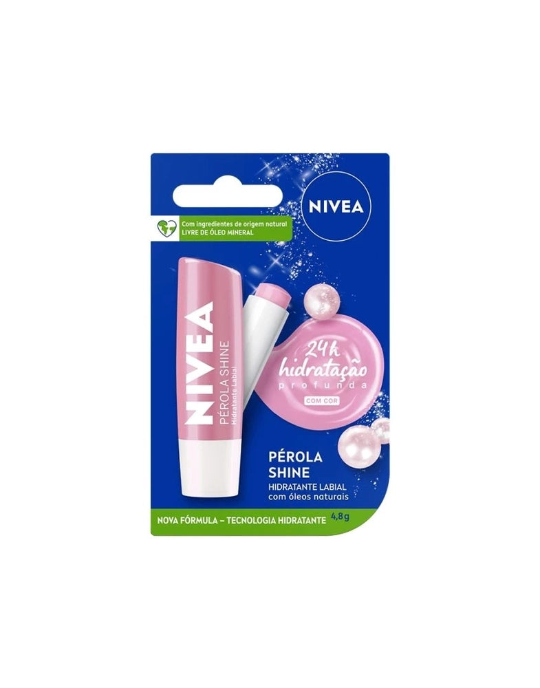 NIVEA HIDRATANTE LABIAL PÉROLA SHINE 4,8 G