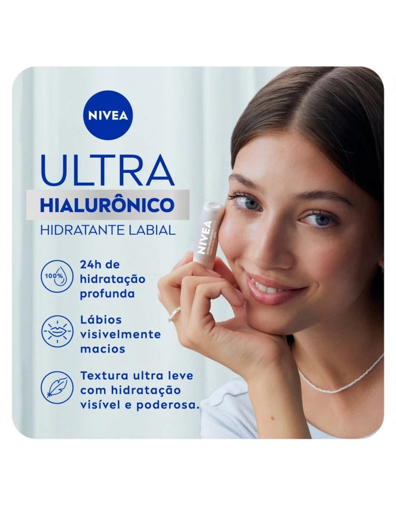 NIVEA HIDRATANTE LABIAL ULTRA HIALURÔNICO