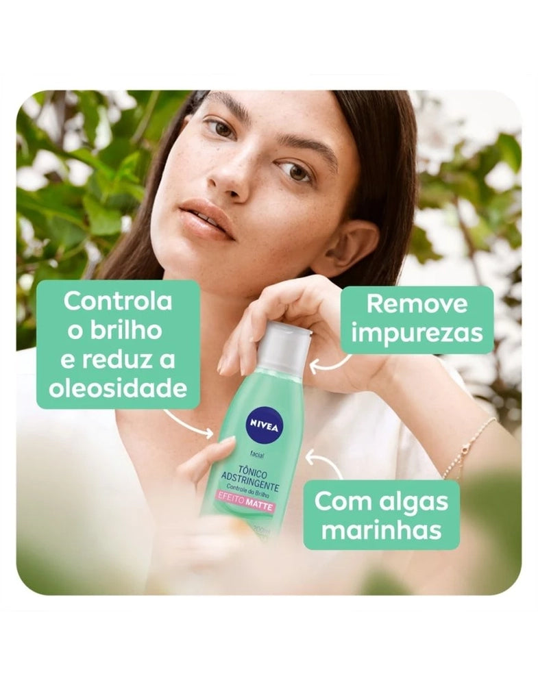 NIVEA TÔNICO ADSTRINGENTE FACIAL CONTROLE DO BRILHO 200ML