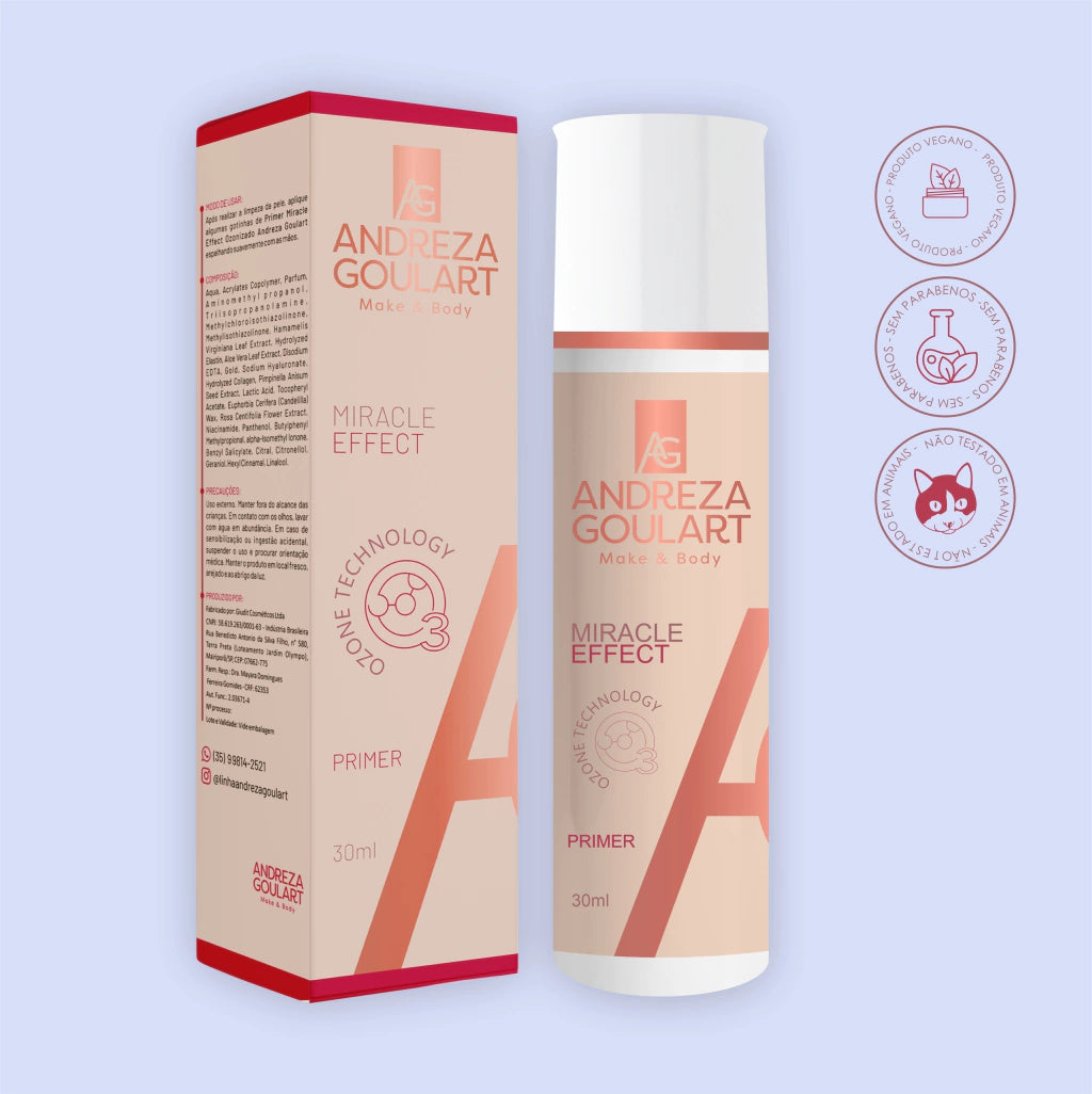 PRIMER MIRACLE EFFECT - Efeito lifting e pele sequinha por horas!