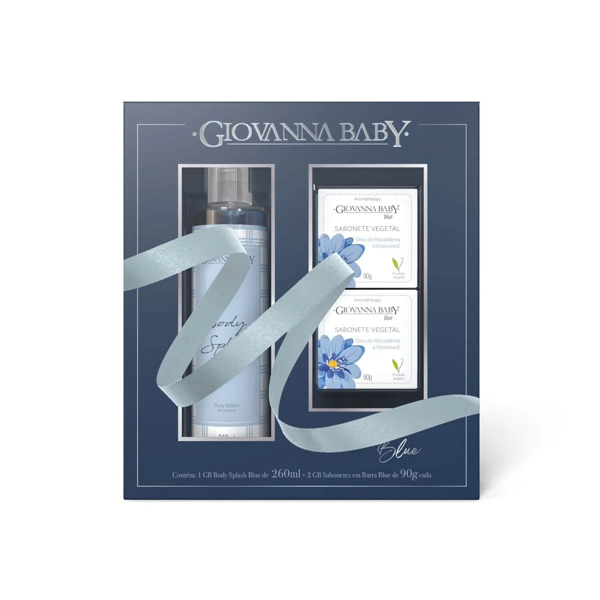 Giovanna Baby Kit: Body Splash and Vegetable Soap Blue L
