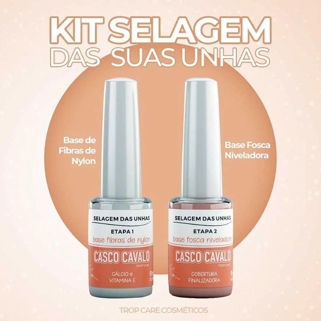 KIT SELAGEM DA UNHAS - CASCO CAVALO TROP CARE