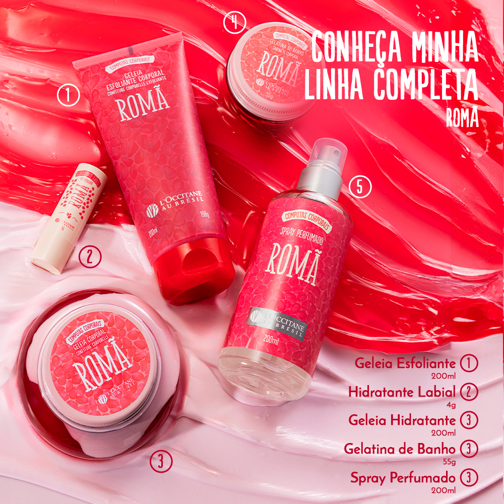 Geleia Hidratante Desodorante Corporal Romã 200ml