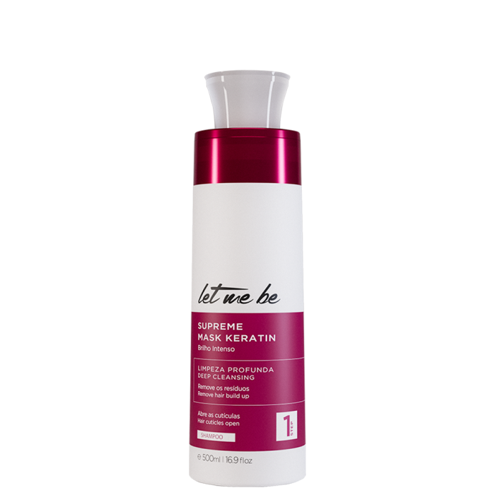 Shampoo Supreme Mask Keratin Antirresíduos Let Me Be - 500ml