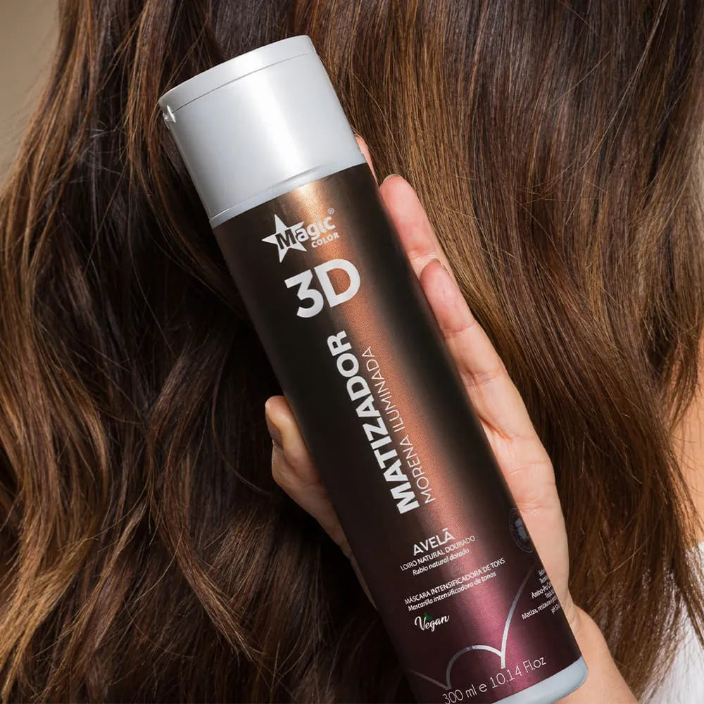 Matizador 3d Morena Iluminada Avelã - 300ml