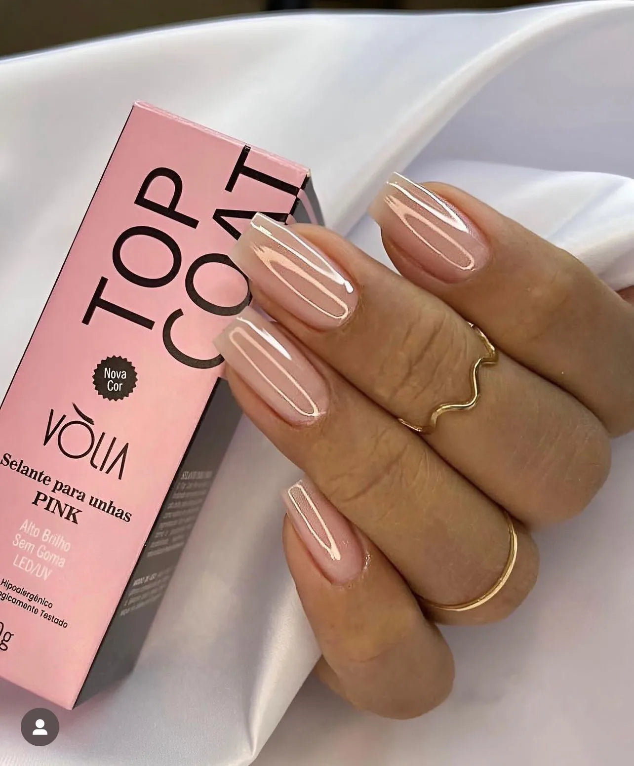 Top Coat – Pink Frasco volia