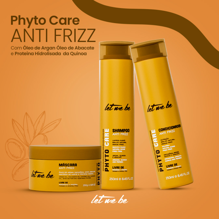 Kit Phyto Care Home Care Pós Química | Shampoo + Condicionador + Máscara - 240ml