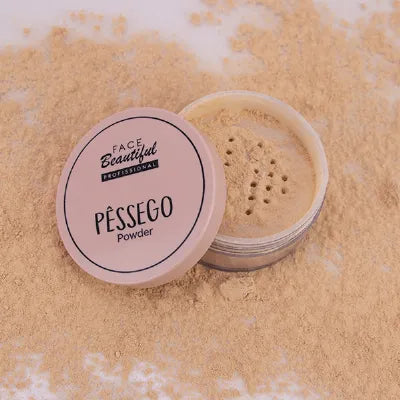 Pó Facial Pêssego Powder Face Beautiful