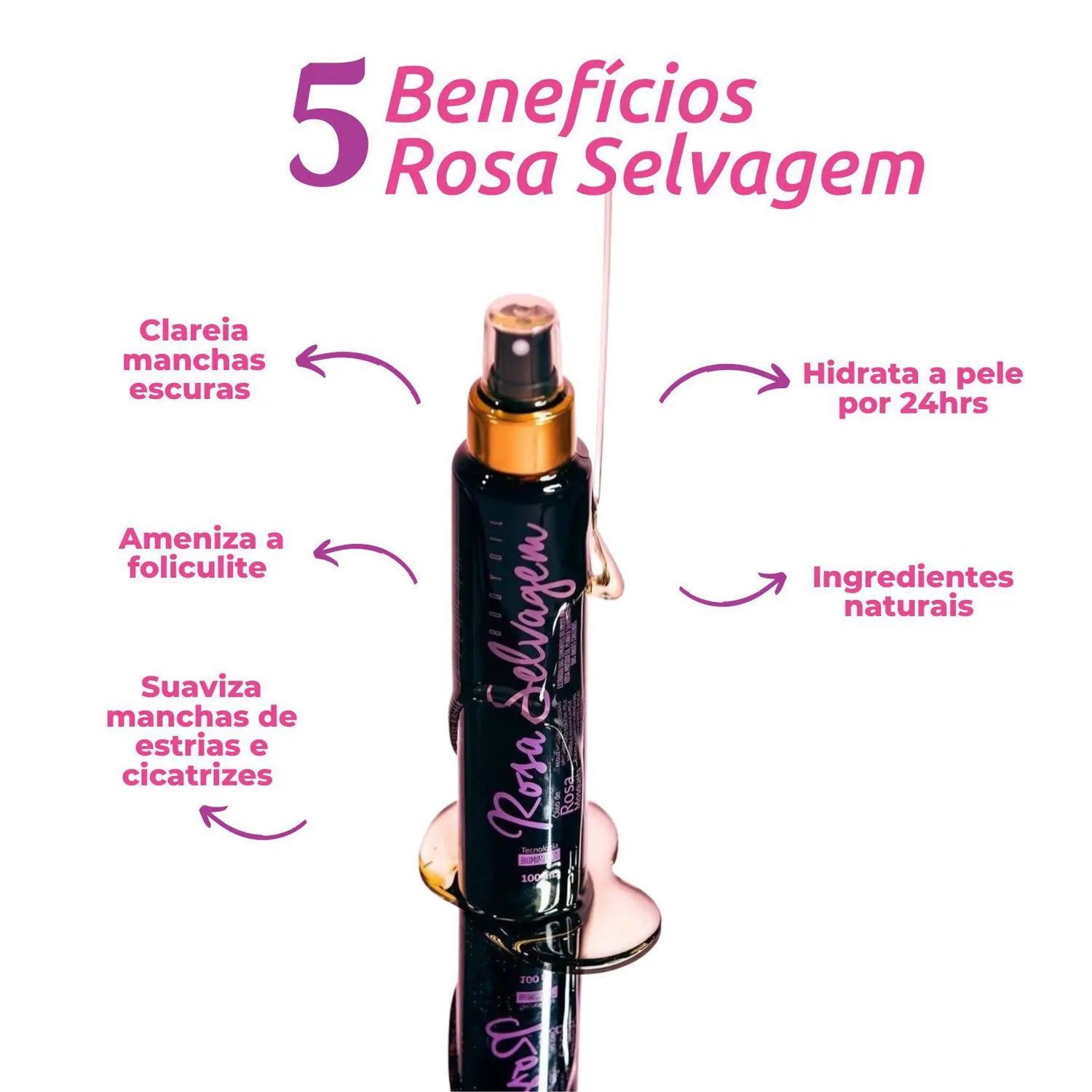 ROSA SELVAGEM - CLAREADOR CORPORAL OIL 100ml
