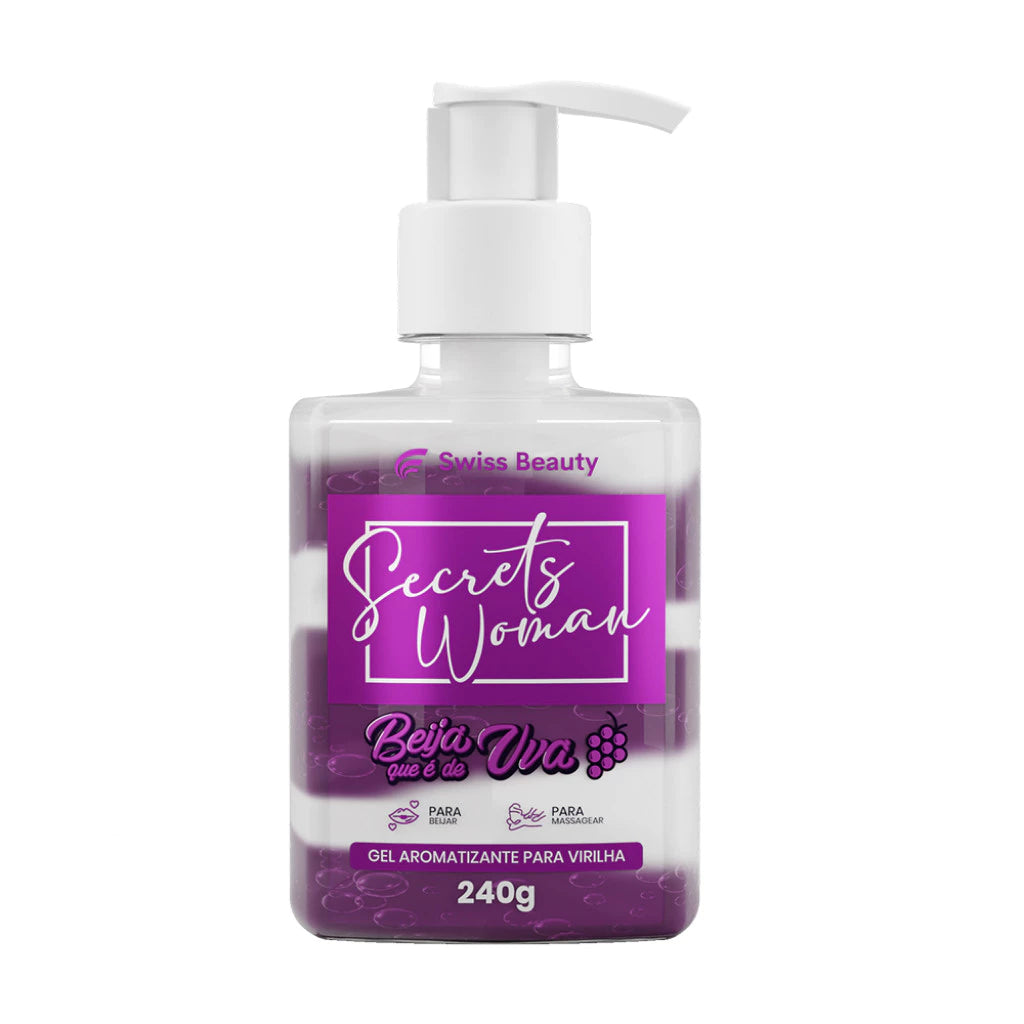 Gel Aromatizante Beijável Uva Secrets Woman - 240g