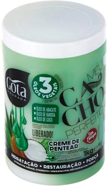 Creme De Pentear Meu Cacho Perfeito 3 Óleos Vegetais 1Kg