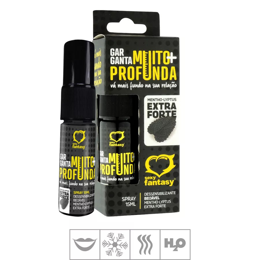 Spray Para Sexo Oral Garganta Muito + Profunda 15ml - Mentho-Lyptus