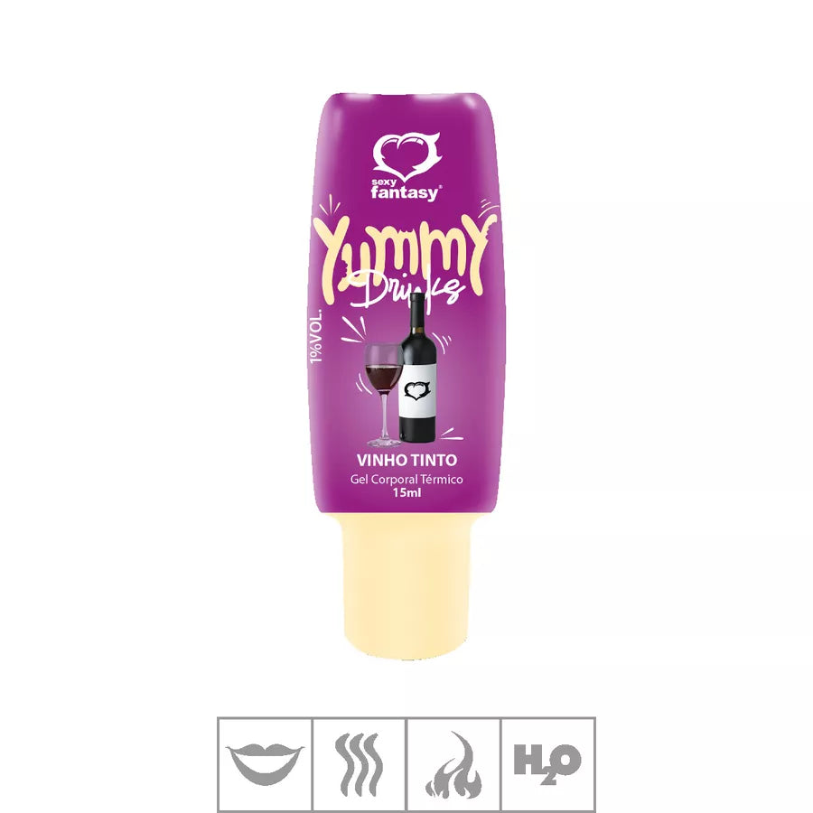 Gel Comestível Yummy Drinks Hot 15ml
