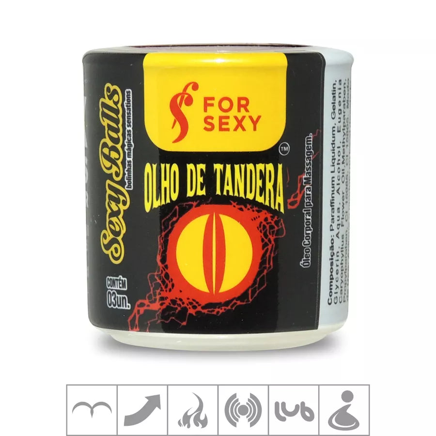 Bolinha Funcional Sexy Balls 3un (ST733) - Olho de Tandera