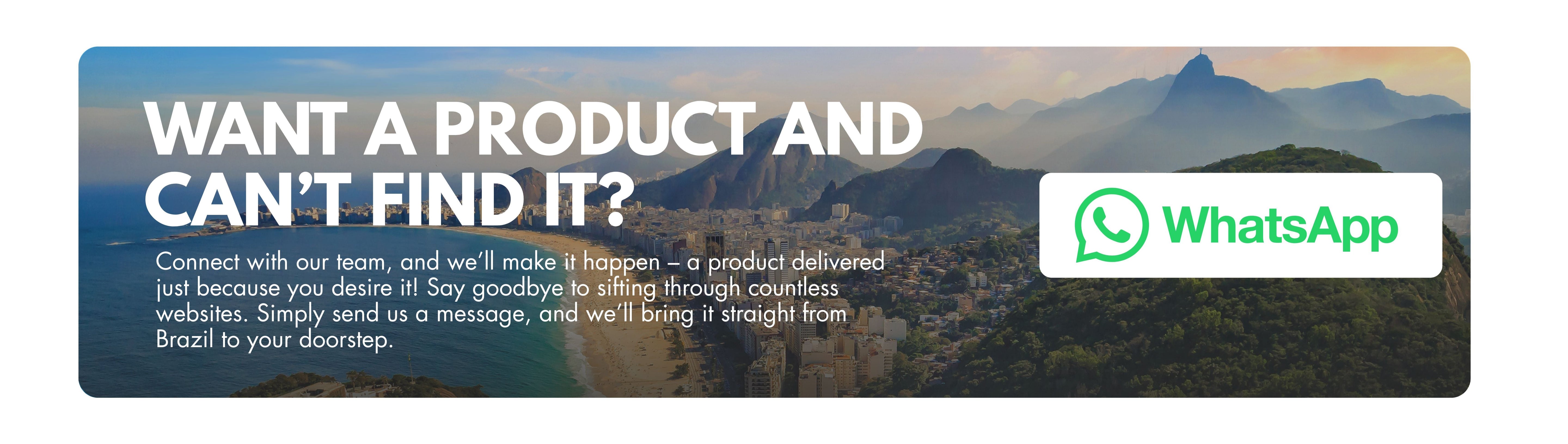 Promotional banner with WhatsApp logo and mountain landscape