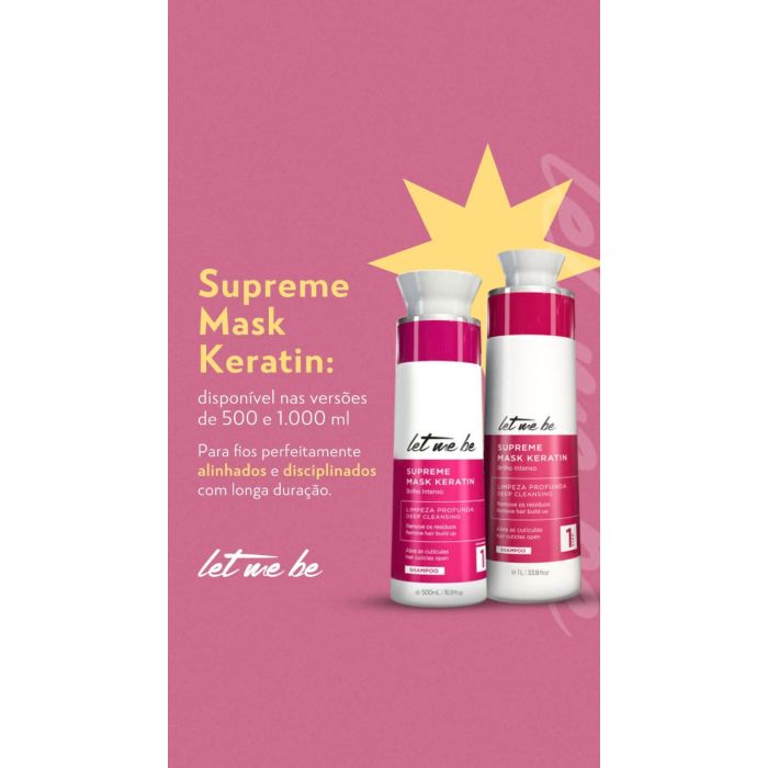 KIT Supreme Mask Keratin - 1L | 2 produtos