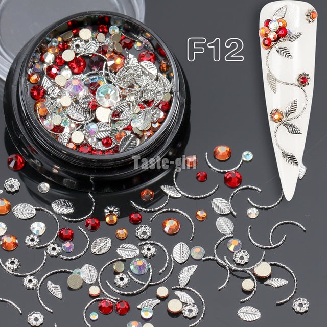 Silver Nail Decoration Jewelry Mod F12