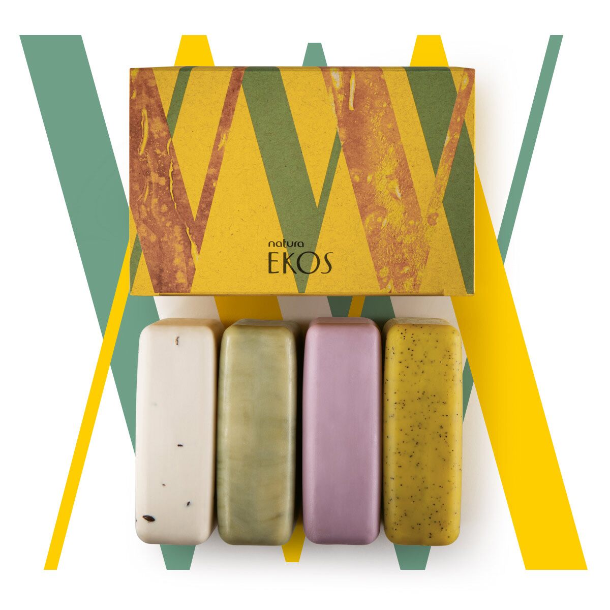 Ekos Sabonete em Barra Puro Vegetal  4un de 100g Natura