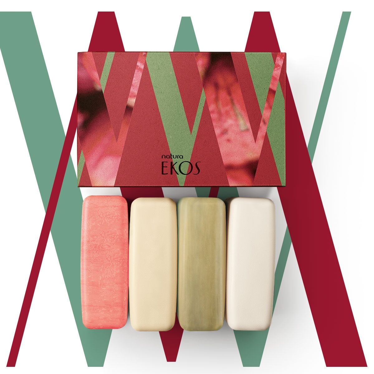 Ekos Sabonete em Barra Puro Vegetal  4un de 100g Natura