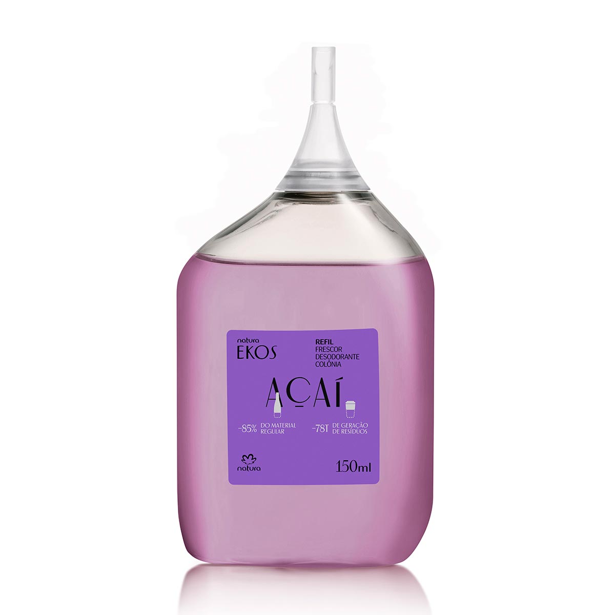 Refil Desodorante Colônia Frescor Feminino Açaí Ekos - 150ml