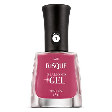 Esmalte Risqué Diamond Gel Hibisco Rosa - 9.5ml