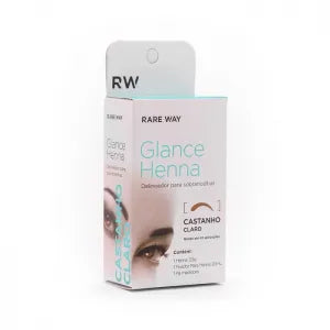 Henna for Eyebrows Glance Castanho Claro Rare Way