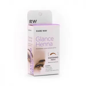 Henna for Eyebrows Glance Castanho Médio Rare Way
