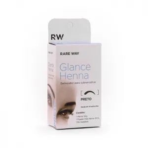 Henna for Eyebrows Glance Preto Rare Way