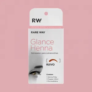 Henna for Eyebrows Glance e Ruivo Rare Way