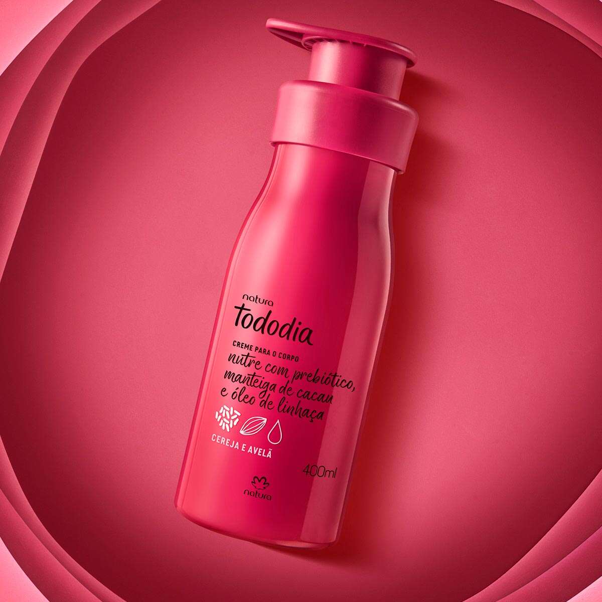 Tododia Cereja e Avelã Body Moisturizer - 400ml