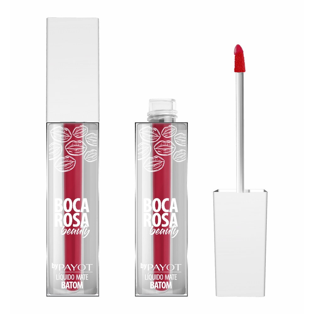 Batom Líquido Mate #BocaRosa Maravilha