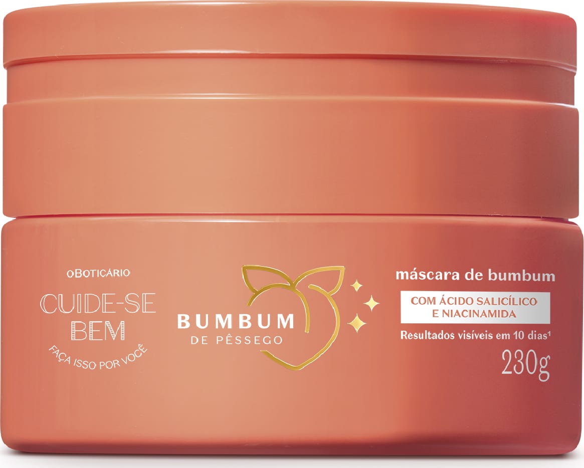 Máscara de Hidratação Cuide-se Bem Bumbum de Pêssego, 230g