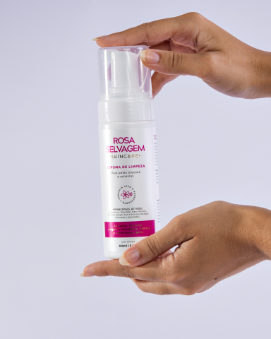 LANÇAMENTO Espuma de Limpeza Facial Rosa Selvagem - 150ml