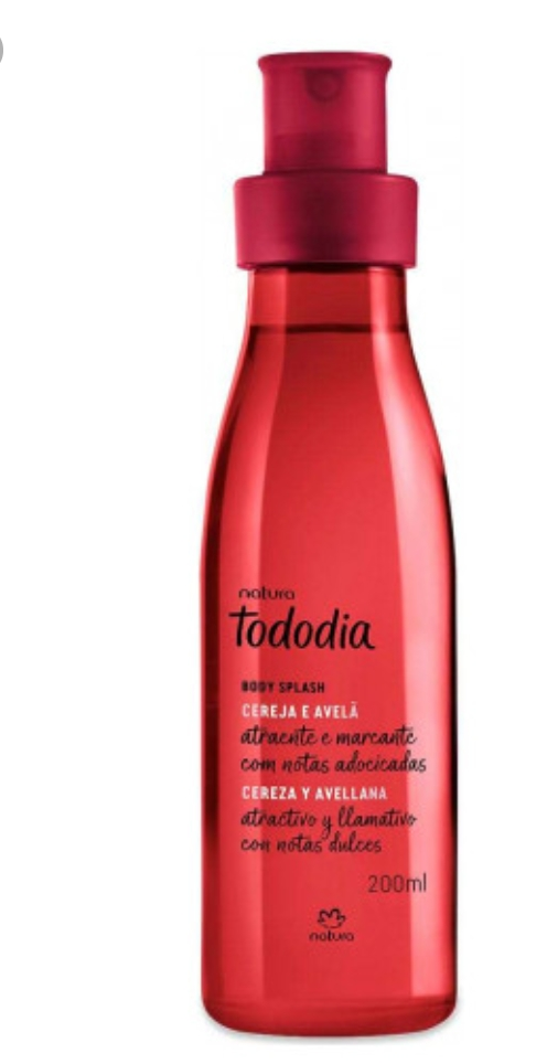 Body Splash Cherry and Hazelnut 200ml Tododia - Natura