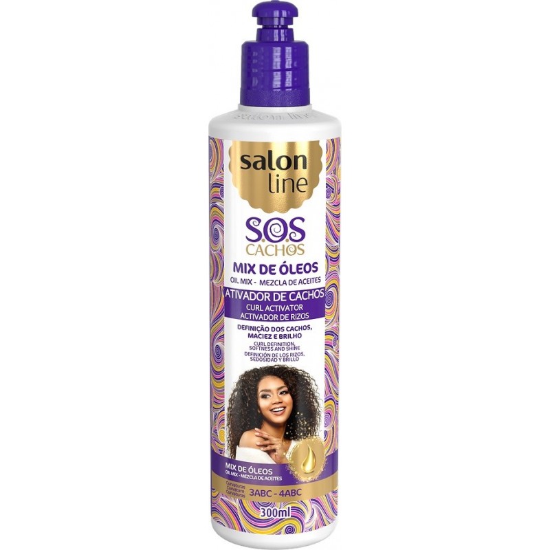 Salon Line Ativador De Cachos Sos Mix Óleos Nutritivos 300ml