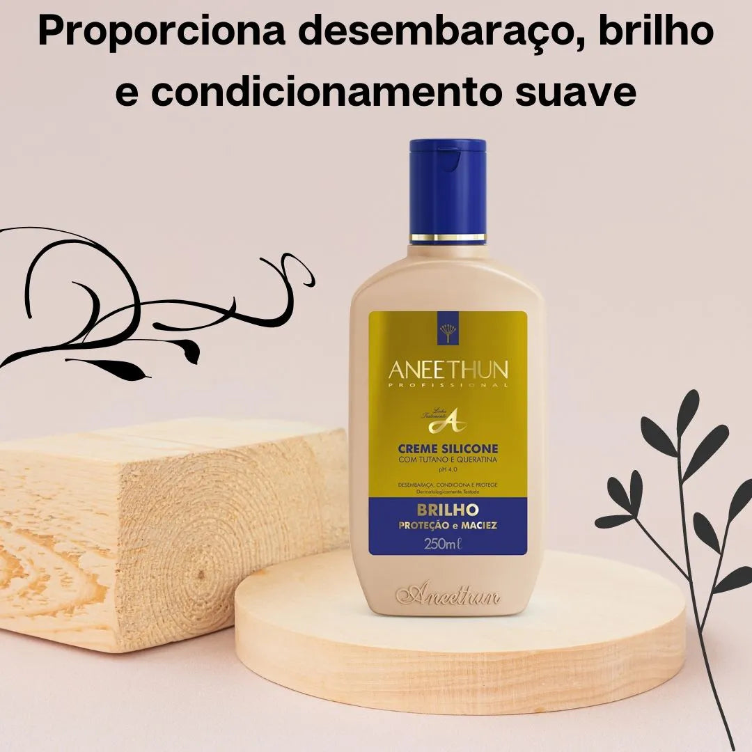 Creme de Silicone Tutano e Queratina Aneethun Linha A - 250ml