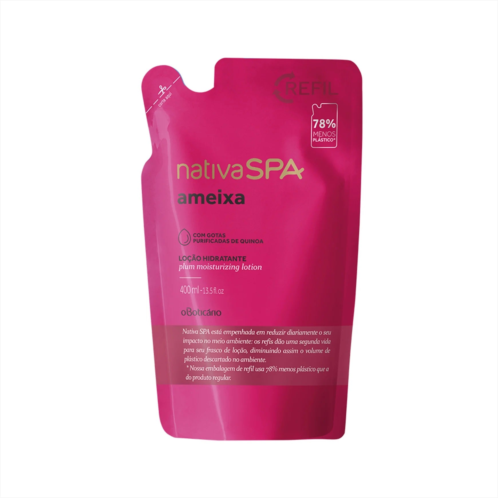 NSPA Refil Loção Hidratante Corporal Ameixa, 400ml