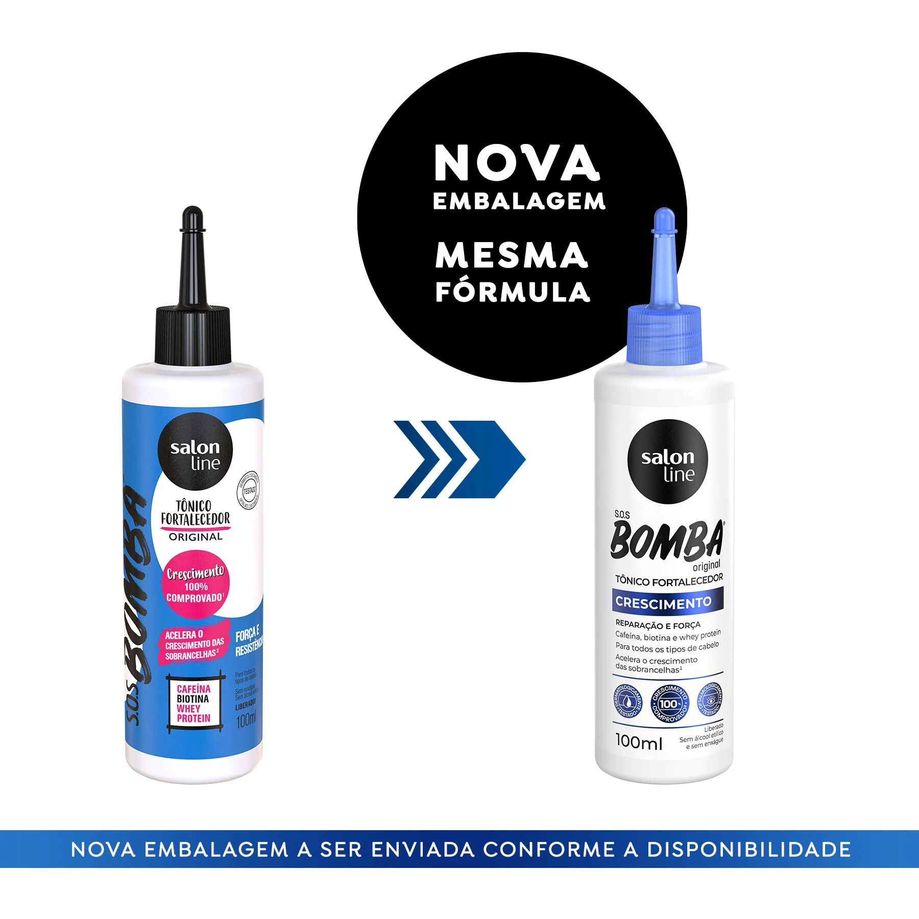 Crescimento Acelerado SOS Bomba Strengthening Tonic 100ml