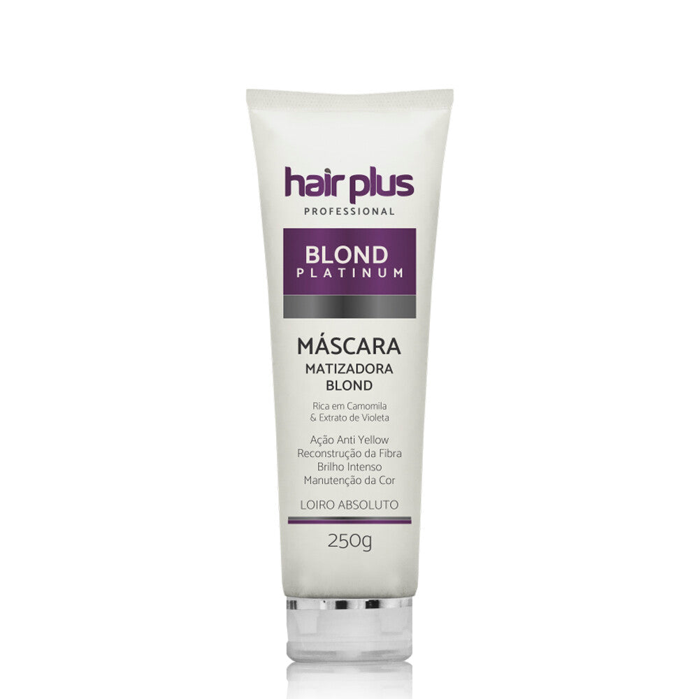 Hair Plus Máscara Matizante Blond Platinum 250ml