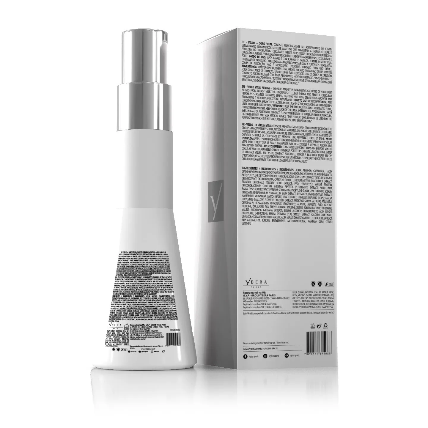 Hair Vital Serum Vello Ybera Paris - 90ml