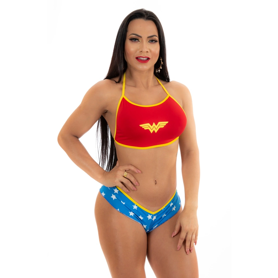 FANTASIA MINI MULHER MARAVILHA (PS7053) PADRÃO