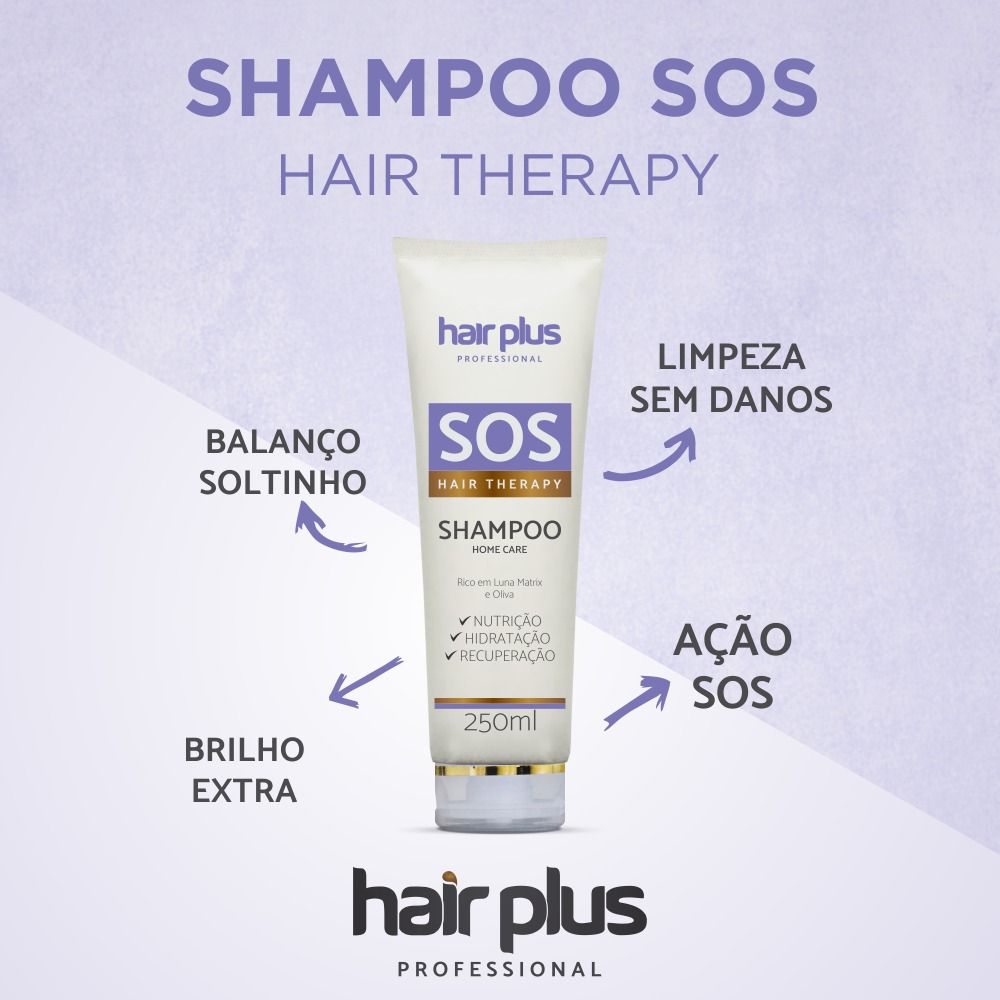 Hair Plus Shampoo S.O.S Hair Therapy 250g