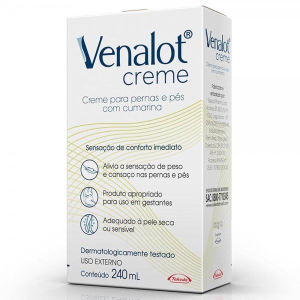 Venalot Creme para pernas e pés com cumarina - 240ml