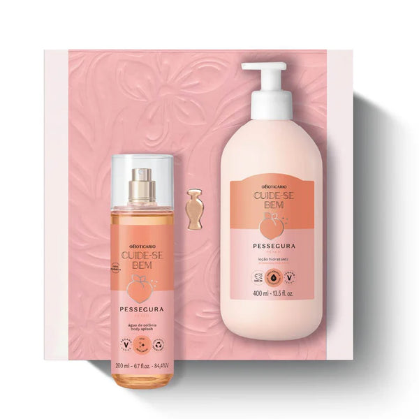 Pessegura Kit: Body Splash 200ml + Body Lotion 400ml